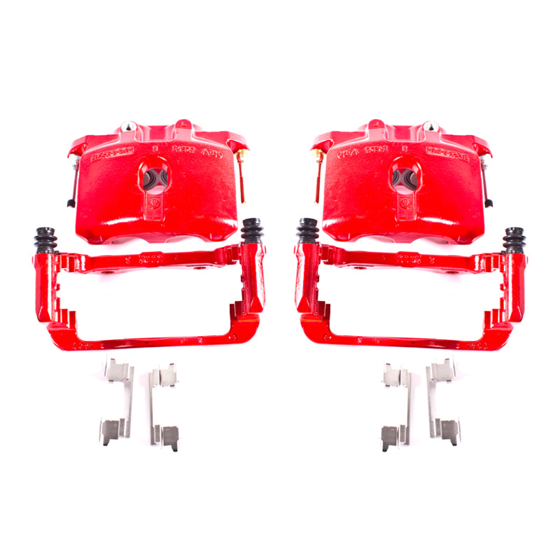 Power Stop 03-06 Cadillac Escalade Rear Red Calipers w/Brackets - Pair