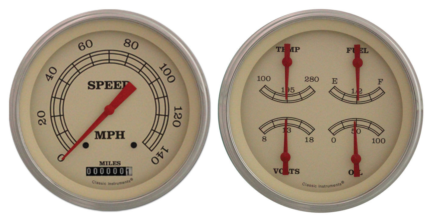 Classic Instruments Vintage Series Two Gauge Set | Classic Instruments