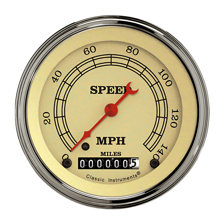 Classic Instruments Vintage 3-3/8" Speedometer Gauge | Classic Instruments