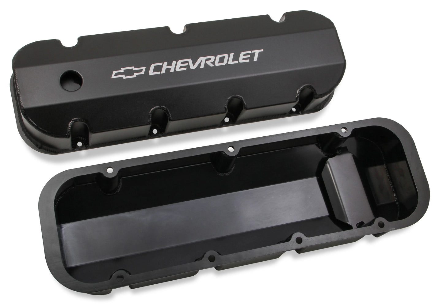 HOLLEY GM LICENSED VALVE COVER - TRACK SERIES - BBC - FABRICATED ALUMINUM