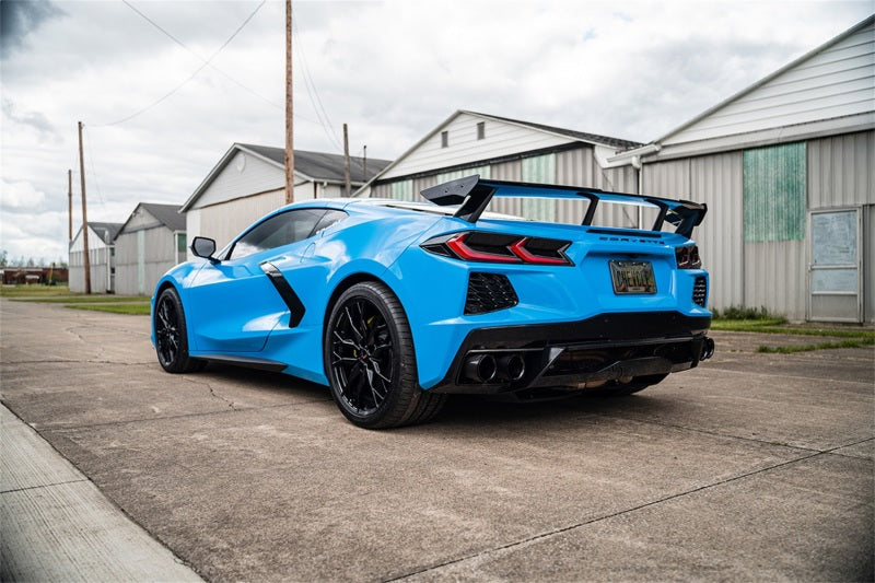 Corsa 20-25 Chevrolet Corvette C8 RWD 3in Xtreme Cat-Back Exhaust w/4.5in Carbon Fiber BlackPVD Tip