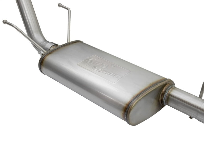 aFe MACHForce XP Cat Back SS Exhausts Black Tips 05-12 Toyota Tacoma L4-2.7L