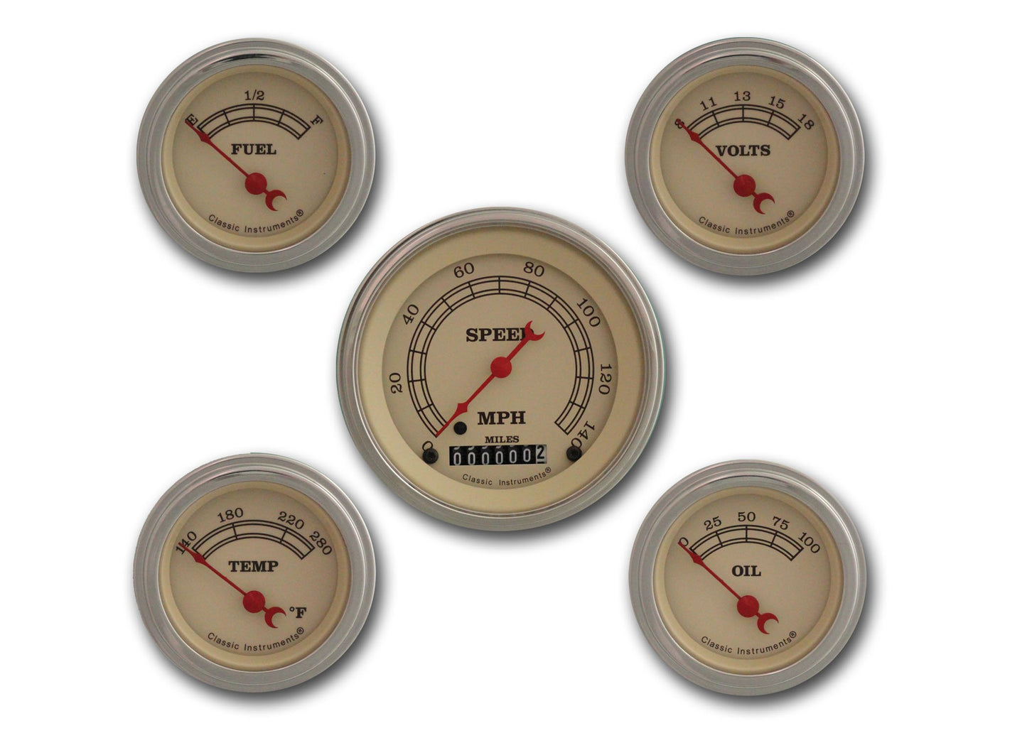 Classic Instruments Vintage Series Five Gauge Set | Classic Instruments