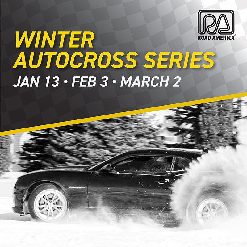 REGISTER TODAY! Road America Winter Autocross Series