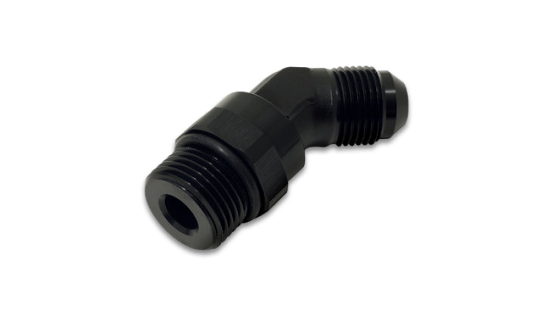 
                      
                        Vibrant -6AN Male Flare to Male -8AN ORB Swivel 45 Degree Adapter Fitting - Anodized Black
                      
                    