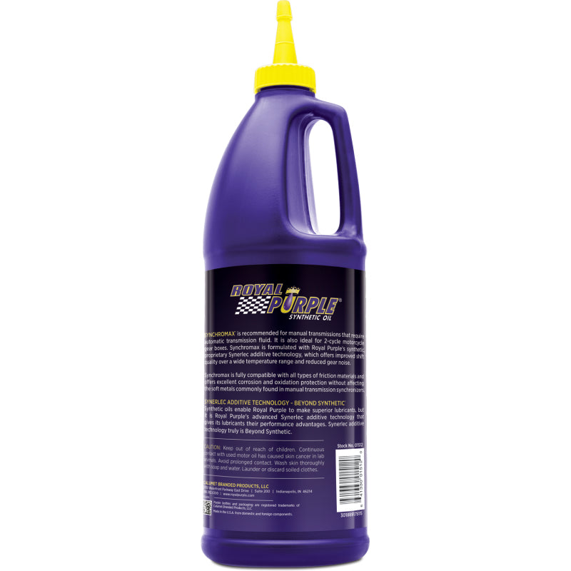 
                      
                        Royal Purple Synchromax Synthetic Manual Transmission Fluid - 1 Quart
                      
                    