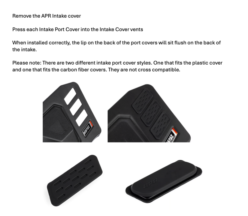 Installation Instructions
