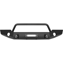 Westin 18-19 Jeep Wrangler JL WJ2 Full Width Front Bumper w/Bull Bar Textured Black