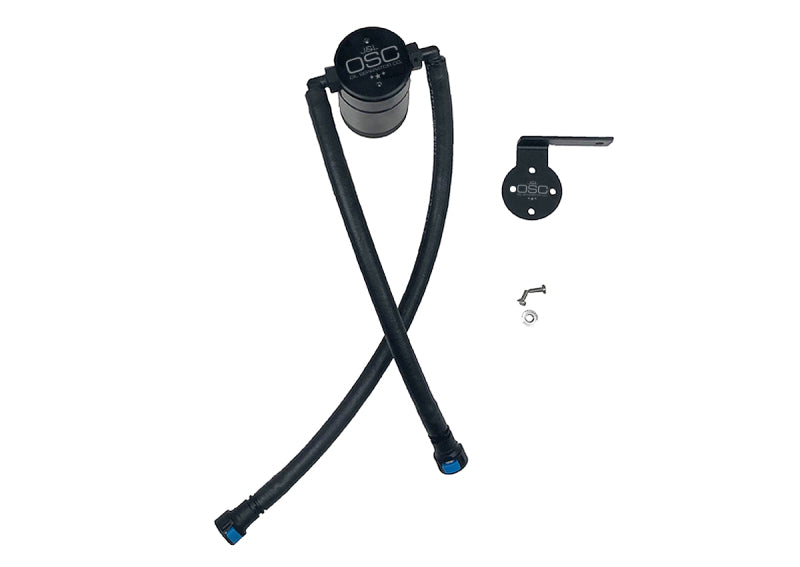 J&L 19-25 Chevrolet Silverado/GMC Sierra 1500 5.3L V8 Driver Side Oil Separator 3.0 - Black Anodized