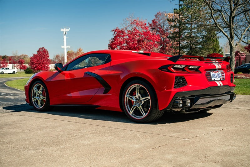 Corsa 2020-2025 Chevrolet Corvette C8 RWD 3in Delete 4 Valve Cat-Back w/NPP w/4.5in CF PolishedTips