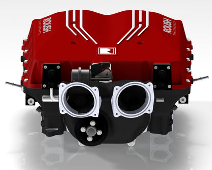 Roush 2024 Ford Mustang GT Phase 2 Supercharger Kit installed on S650 Dark Horse engine bay