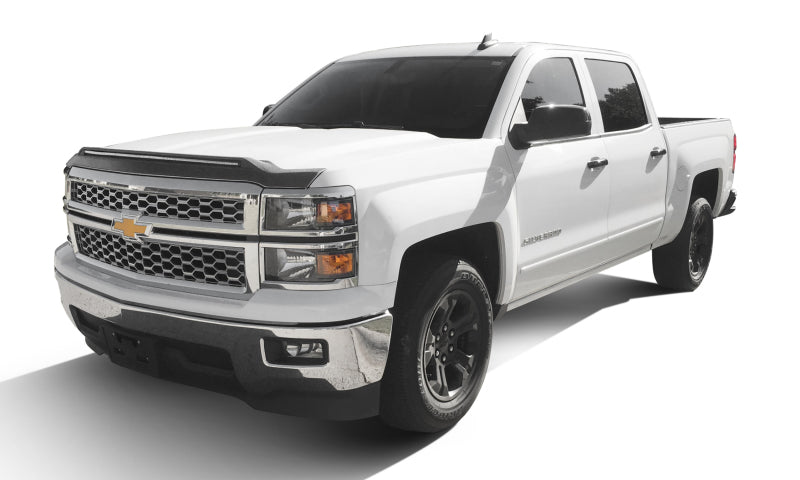 
                      
                        AVS 14-15 Chevy Silverado 1500 Aeroskin Low Profile Hood Shield w/ Lights - Black
                      
                    
