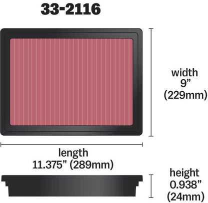 K&N 97-98 Holden VT Commodore Drop In Air Filter
