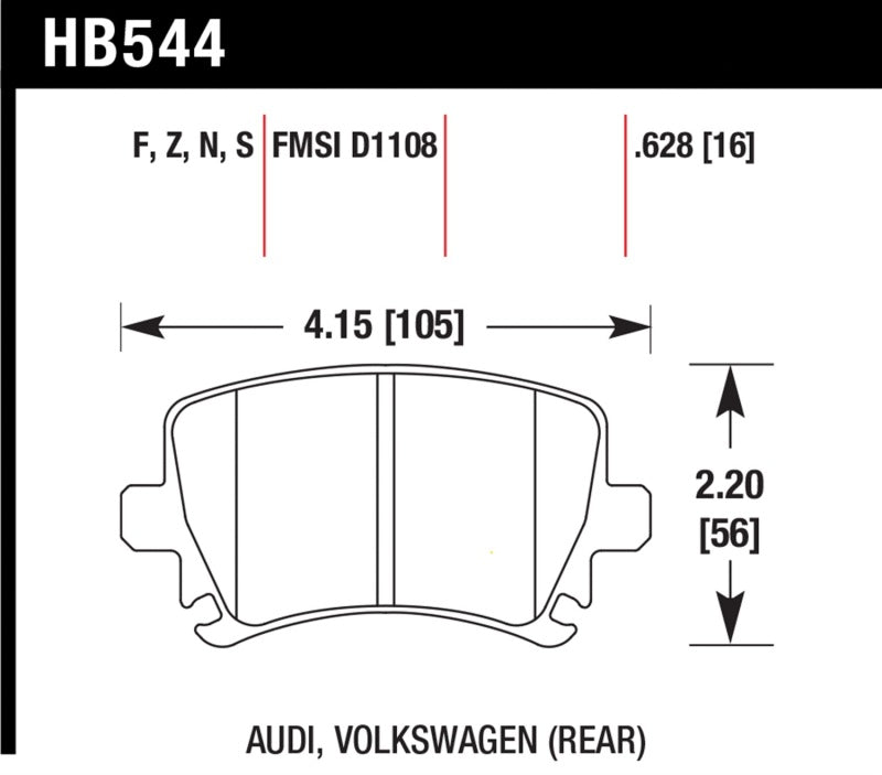 
                      
                        Hawk 2006-2009 Audi A3 TFSIi Quattro 2.0 HPS 5.0 Rear Brake Pads
                      
                    