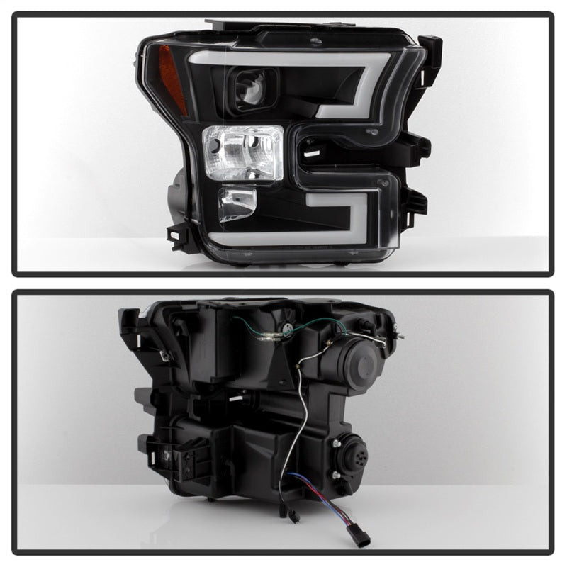 
                      
                        Spyder Ford F150 2015-2017 Projector Headlights - Light Bar DRL LED - Black PRO-YD-FF15015-LBDRL-BK
                      
                    