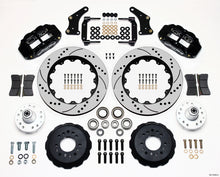 Wilwood Narrow Superlite 6R Front Hub Kit 14.00in Drilled Large GM 57-70 Drop Spindle