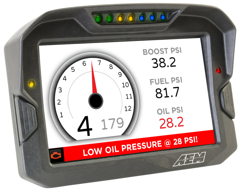 
                      
                        AEM CD-7 Non Logging GPS Enabled Race Dash Carbon Fiber Digital Display w/o VDM (CAN Input Only)
                      
                    
