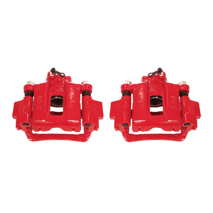 Power Stop 03-09 Toyota 4Runner Rear Red Calipers w/Brackets - Pair