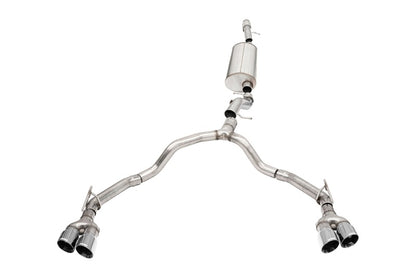 Corsa 21-25 Chevrolet Tahoe/GMC Yukon 4DR 6.2L 4WD Dual Rear 3/2.75in Sport Cat-Back DW 4inPol Tips