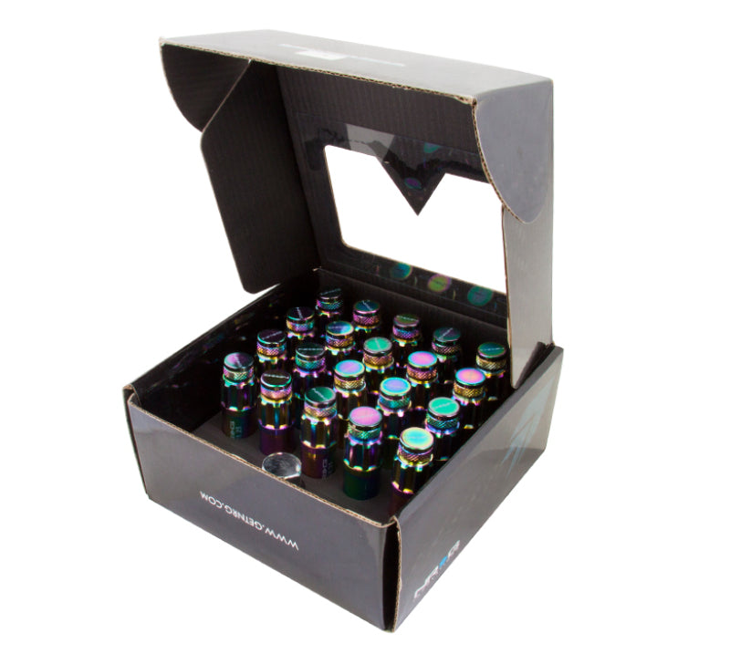 
                      
                        NRG 700 Series M12 X 1.25 Steel Lug Nut w/Dust Cap Cover Set 21 Pc w/Locks & Lock Socket - Neochrome
                      
                    