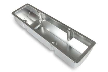 HOLLEY GM LICENSED VALVE COVER - TRACK SERIES - SBC - FABRICATED ALUMINUM - PERIMETER BOLT