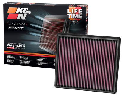 K&N Replacement Air Filter - Panel for 13 Chevrolet Malibu 2.5L/2.0L