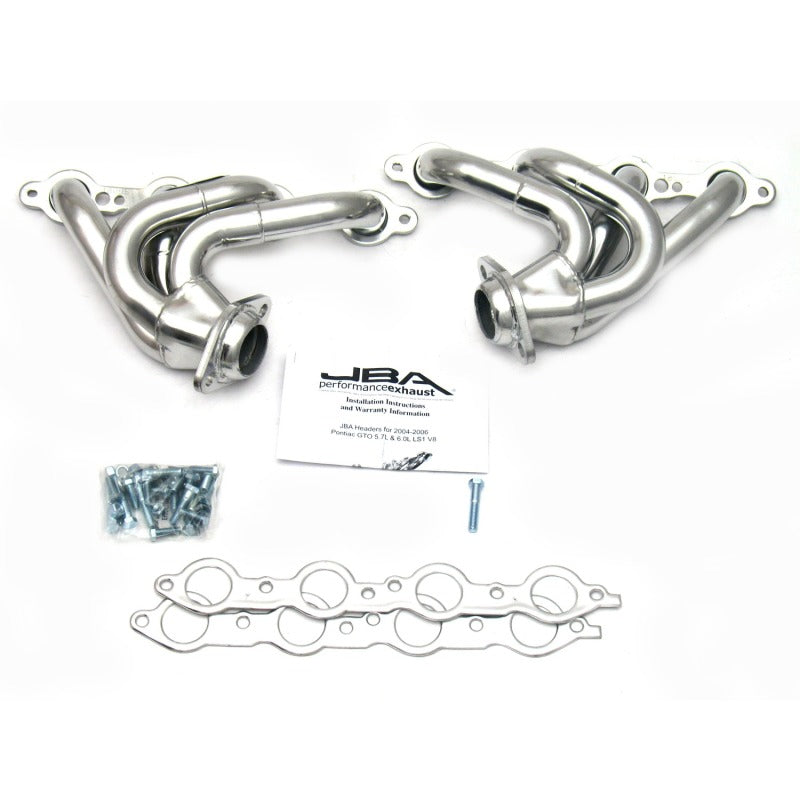 
                      
                        JBA 04-06 Pontiac GTO 5.7/6.0L LS 1-5/8in Primary Silver Ctd Cat4Ward Header
                      
                    