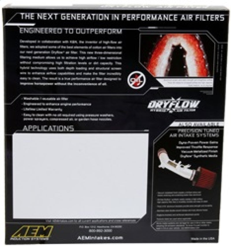 
                      
                        AEM 08-11 Lexus GS460 4.6L V8 DryFlow Air Filter
                      
                    