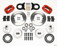 Wilwood Forged Dynalite Front Kit 11.00in Red 1970-1973 Mustang Disc & Drum Spindle