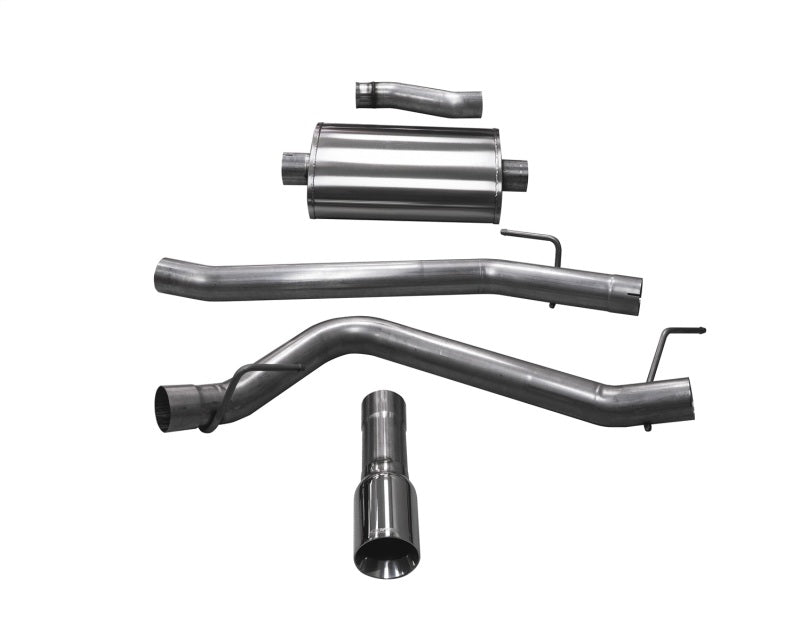 Corsa 2020-2025 Jeep Gladiator JT 3.6L Single Side Exit Cat-Back Exhaust w/ Single 4in PolishedTip