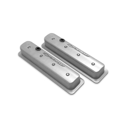 HOLLEY GM LICENSED VALVE COVER - MUSCLE SERIES - SBC - CENTER BOLT