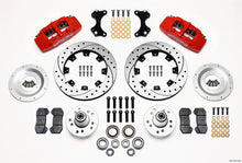 Wilwood Dynapro 6 Front Hub Kit 12.19in Drilled Red WWE ProSpindle