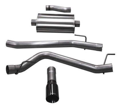 Corsa 2020-2025 Jeep Gladiator JT 3.6L Single Side Exit Cat-Back Exhaust w/ Single 4in PolishedTip