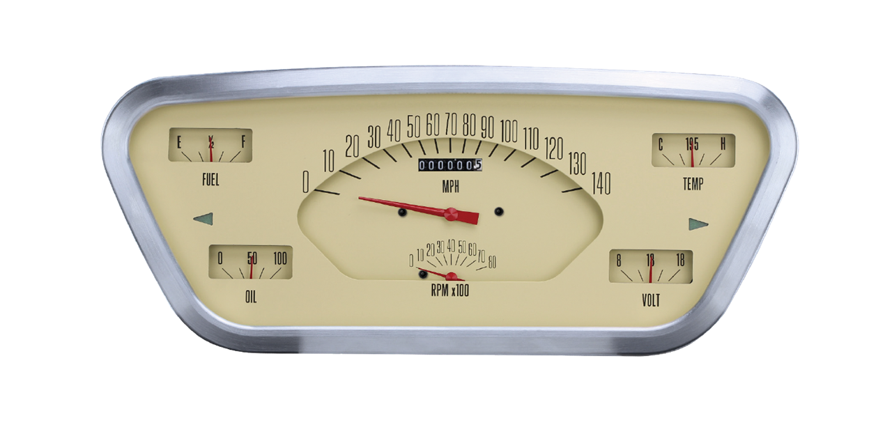 Classic Instruments 1953-55 Ford F-100 Truck Tan 6-in-One package | Classic Instruments