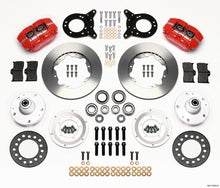 Wilwood Dynapro Dust-Boot Front Kit 11.00in Red 1965-1969 Mustang Disc & Drum Spindle