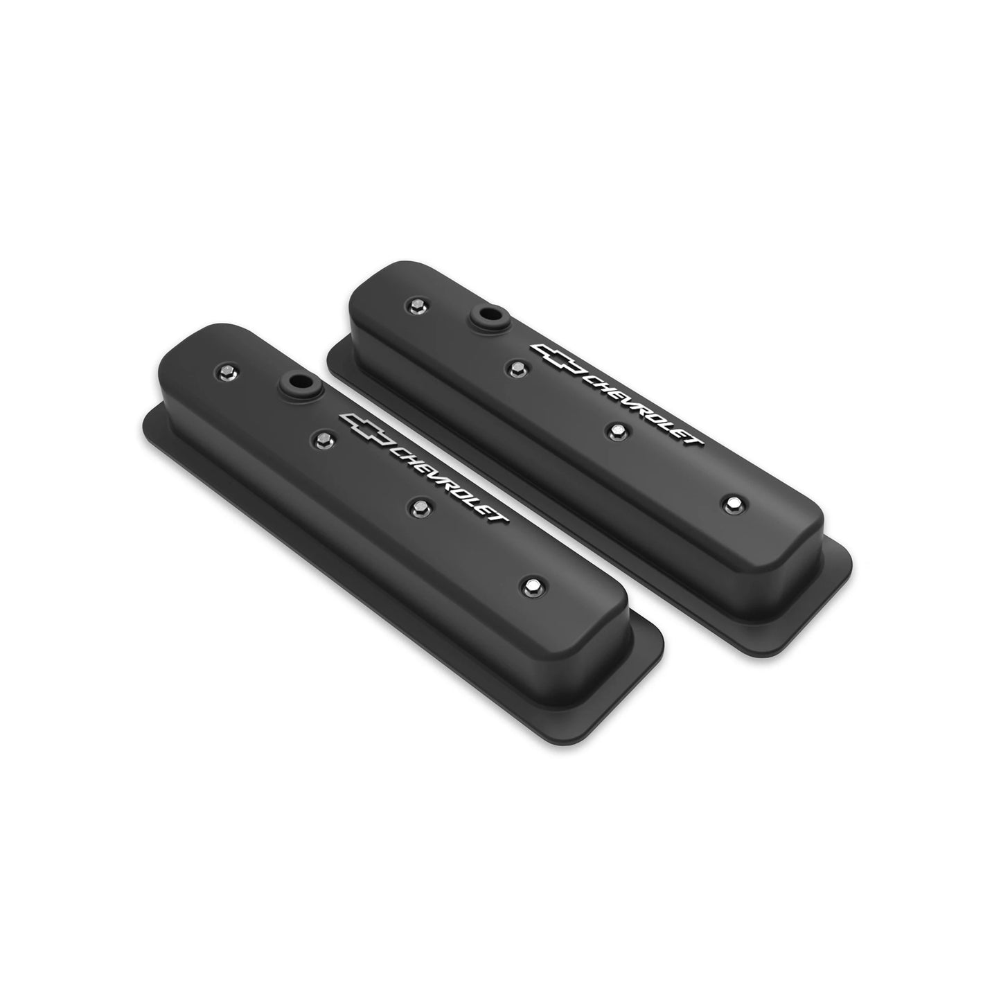 HOLLEY GM LICENSED VALVE COVER - MUSCLE SERIES - SBC - CENTER BOLT