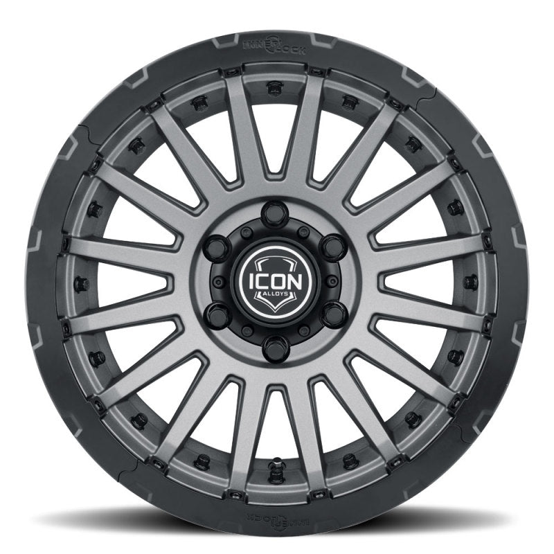 
                      
                        ICON Recon Pro 17x8.5 6x5.5 0mm Offset 4.75in BS 106.1mm Bore Charcoal Wheel
                      
                    