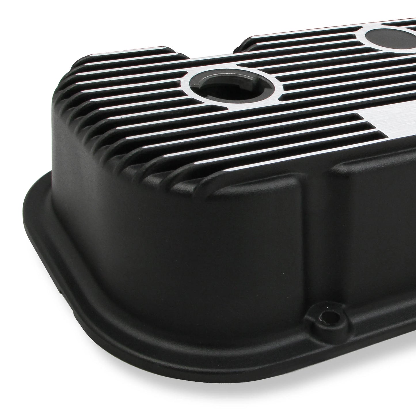 HOLLEY M/T VALVE COVERS - VINTAGE STYLE - FINNED - BBC
