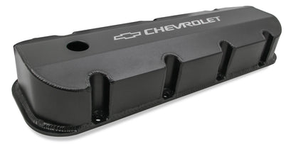 HOLLEY GM LICENSED VALVE COVER - TRACK SERIES - BBC - FABRICATED ALUMINUM