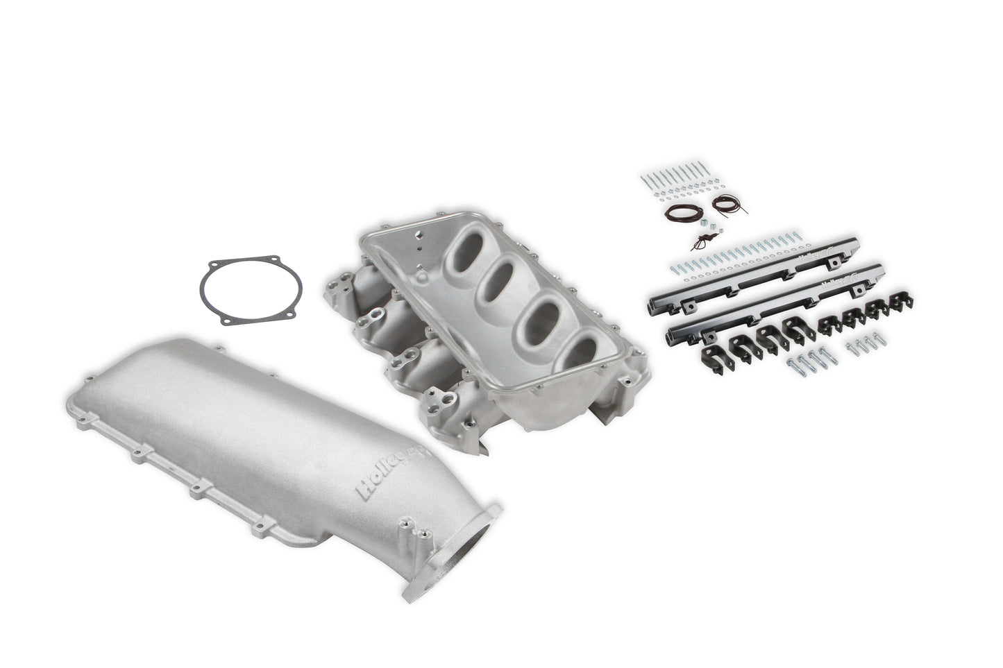 HOLLEY LO-RAM MANIFOLD BASE AND FUEL RAILS DUAL FUEL INJECTOR - GM LS3/L92