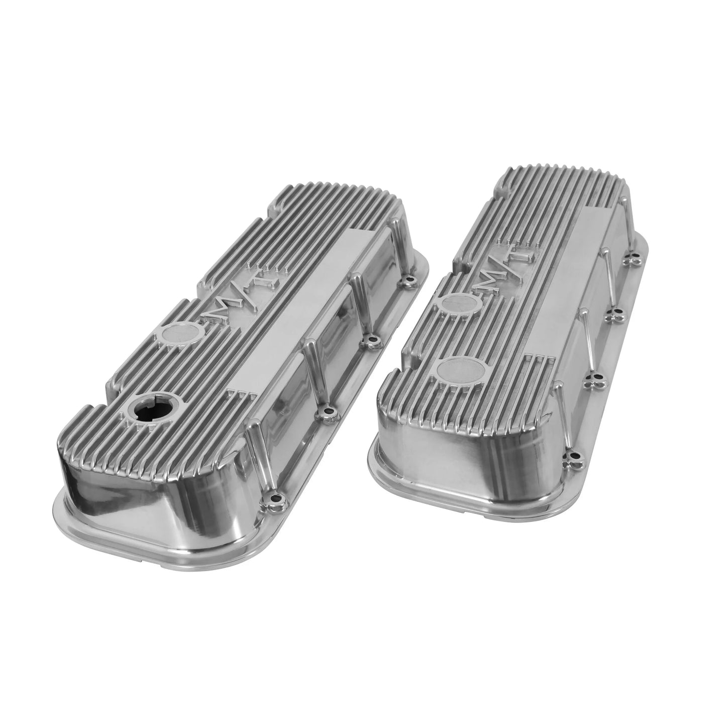 HOLLEY M/T VALVE COVERS - VINTAGE STYLE - FINNED - BBC