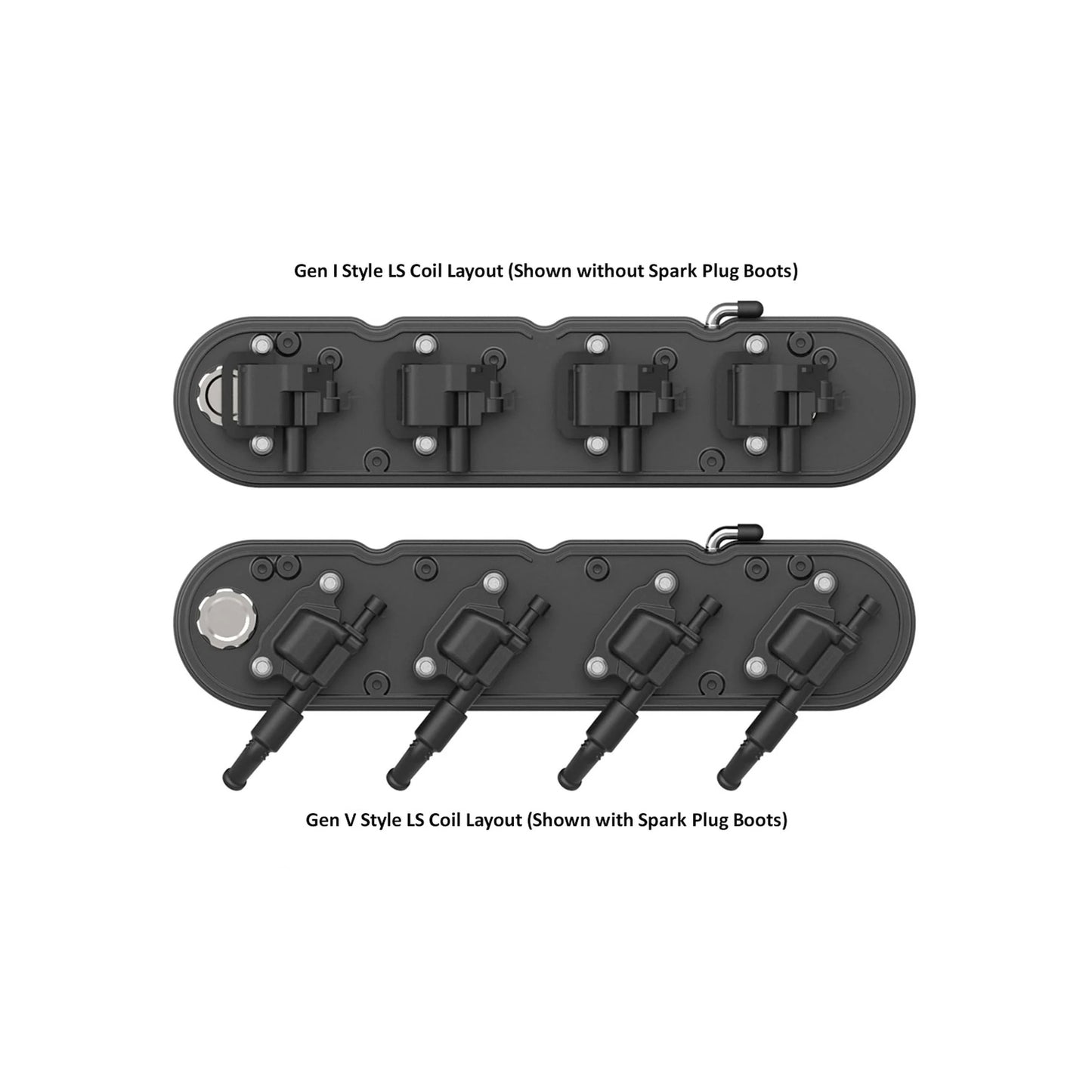 HOLLEY 2-PIECE "CHEVROLET" SCRIPT VALVE COVER - GEN III/IV LS