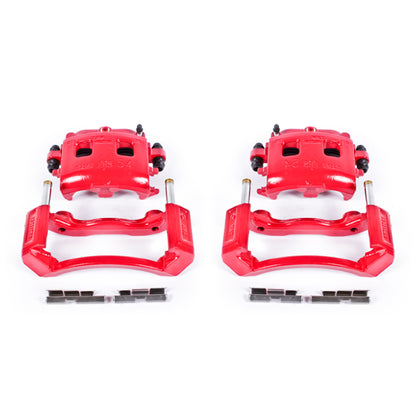 Power Stop 02-05 Dodge Ram 1500 Front Red Calipers w/Brackets - Pair