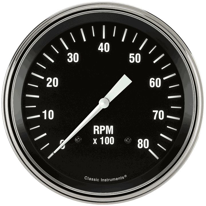 Classic Instruments Hot Rod 4-5/8" Tachometer Gauge | Classic Instruments
