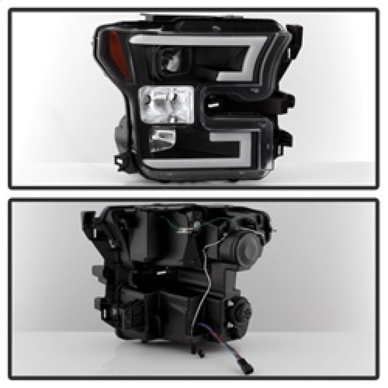 
                      
                        Spyder Ford F150 2015-2017 Projector Headlights - Light Bar DRL LED - Black PRO-YD-FF15015-LBDRL-BK
                      
                    