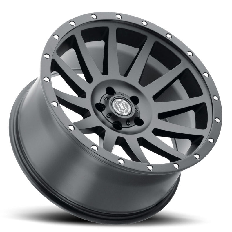 
                      
                        ICON Compression 20x10 6x5.5 -19mm Offset 4.75inBS Satin Black Wheel
                      
                    