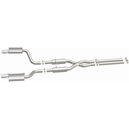 MagnaFlow 11-12 Dodge Charger SRT-8 Hemi Dual Split Rear Exit Stainless Cat-Back Performance Exhaust