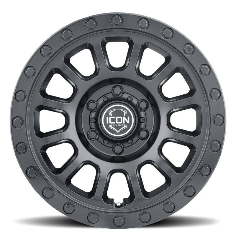 
                      
                        ICON Hulse 17 X 8.5 6 X 5.5 0mm Offset 4.75in BS Double Black
                      
                    