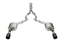 Corsa 24+ Ford Mustang GT Conv Xtreme CatBk Ex.Sys 3.0in Dual Rear Exit w4.5in Black StraightCut Tip