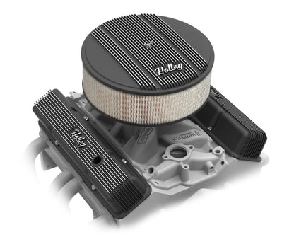 HOLLEY VALVE COVERS - VINTAGE SERIES - FINNED - SBC
